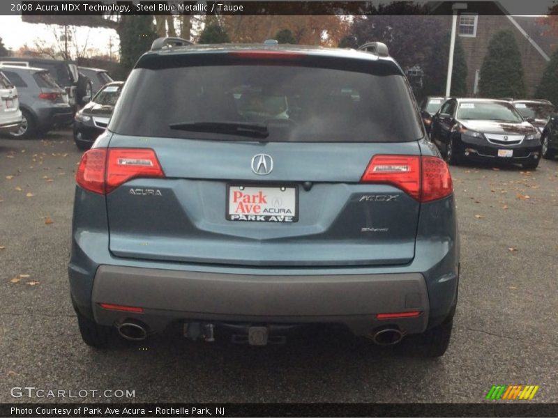Steel Blue Metallic / Taupe 2008 Acura MDX Technology