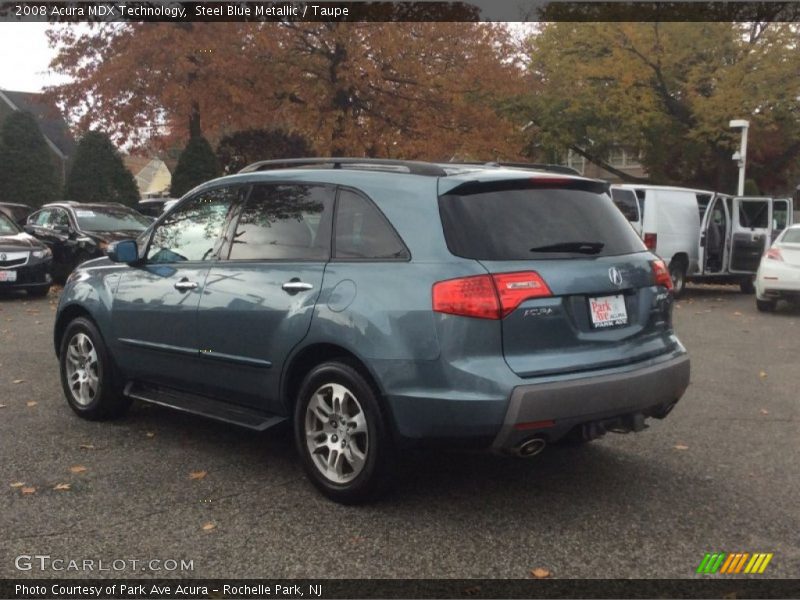 Steel Blue Metallic / Taupe 2008 Acura MDX Technology