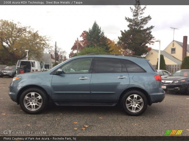 Steel Blue Metallic / Taupe 2008 Acura MDX Technology