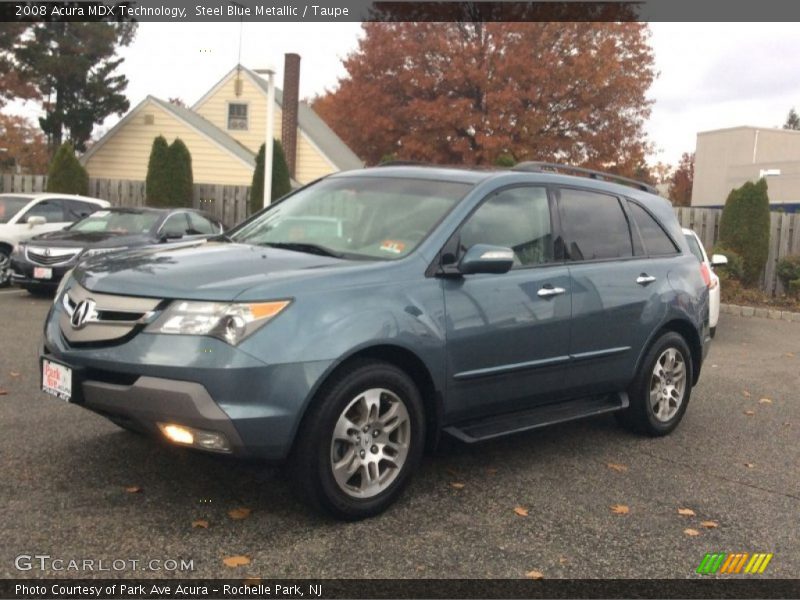 Steel Blue Metallic / Taupe 2008 Acura MDX Technology
