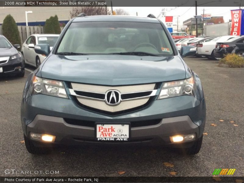 Steel Blue Metallic / Taupe 2008 Acura MDX Technology