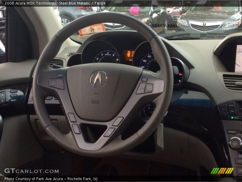 Steel Blue Metallic / Taupe 2008 Acura MDX Technology