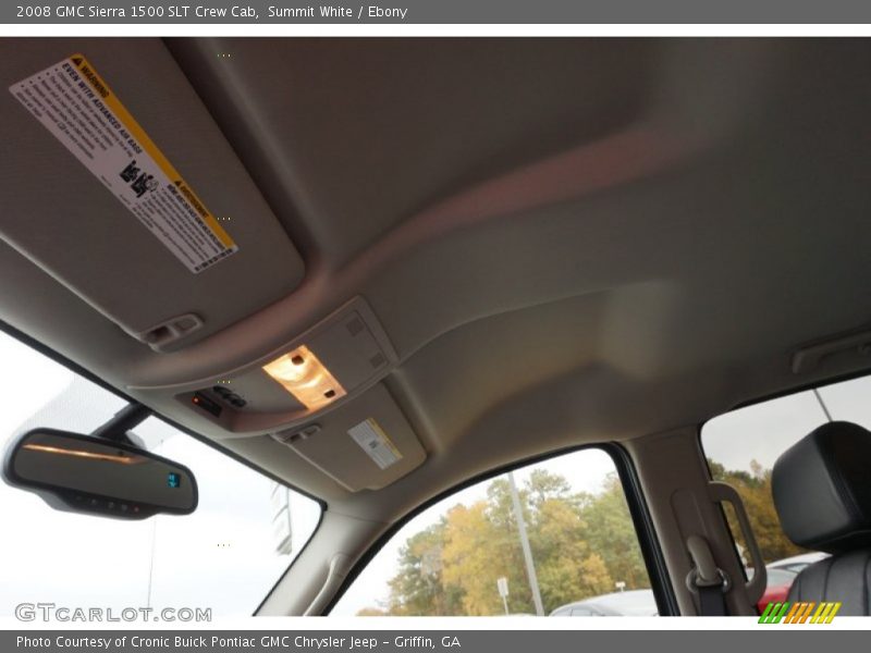 Summit White / Ebony 2008 GMC Sierra 1500 SLT Crew Cab