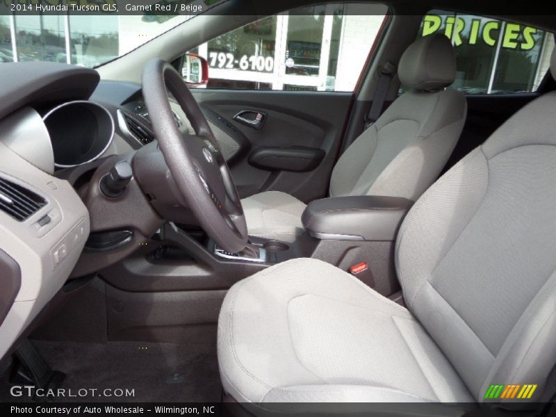 Garnet Red / Beige 2014 Hyundai Tucson GLS