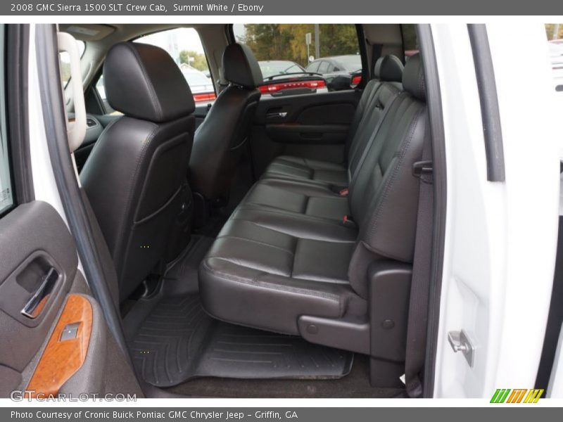 Summit White / Ebony 2008 GMC Sierra 1500 SLT Crew Cab