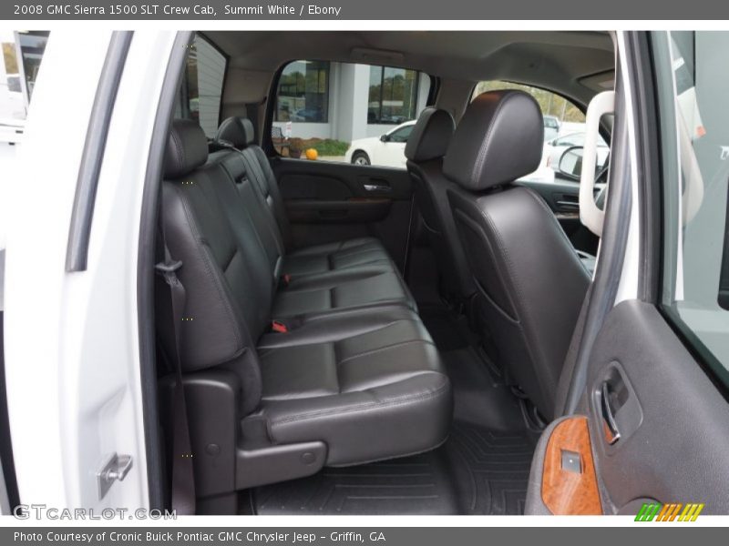 Summit White / Ebony 2008 GMC Sierra 1500 SLT Crew Cab