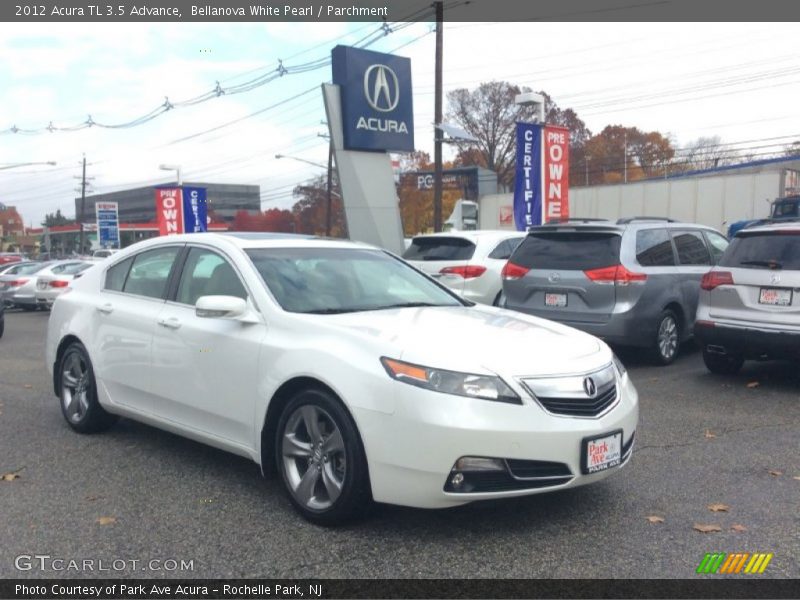 Bellanova White Pearl / Parchment 2012 Acura TL 3.5 Advance