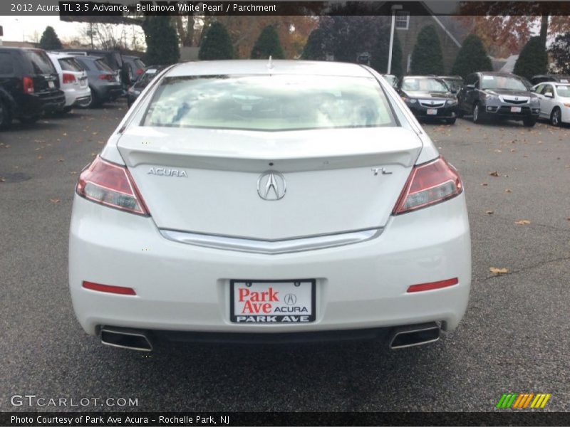 Bellanova White Pearl / Parchment 2012 Acura TL 3.5 Advance