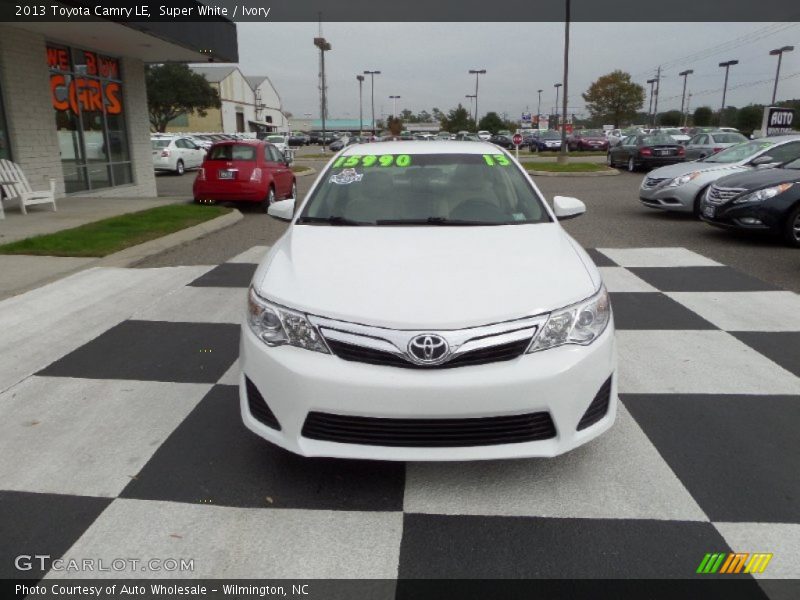 Super White / Ivory 2013 Toyota Camry LE