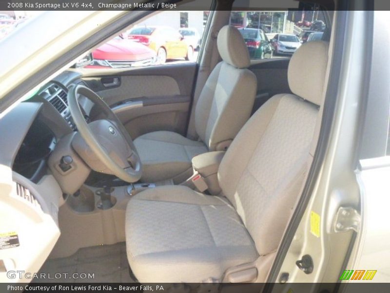 Champagne Metallic / Beige 2008 Kia Sportage LX V6 4x4
