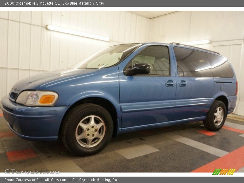 Sky Blue Metallic / Gray 2000 Oldsmobile Silhouette GL