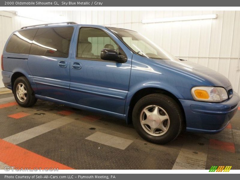 Sky Blue Metallic / Gray 2000 Oldsmobile Silhouette GL