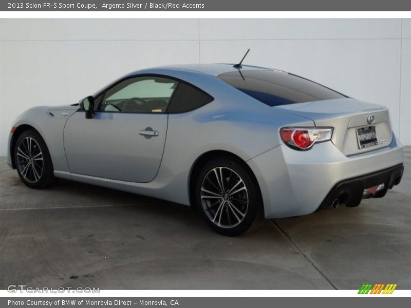 Argento Silver / Black/Red Accents 2013 Scion FR-S Sport Coupe