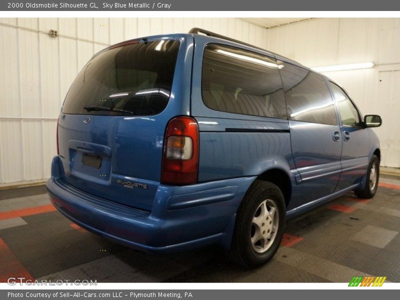 Sky Blue Metallic / Gray 2000 Oldsmobile Silhouette GL