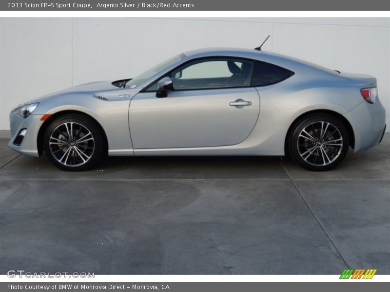 Argento Silver / Black/Red Accents 2013 Scion FR-S Sport Coupe