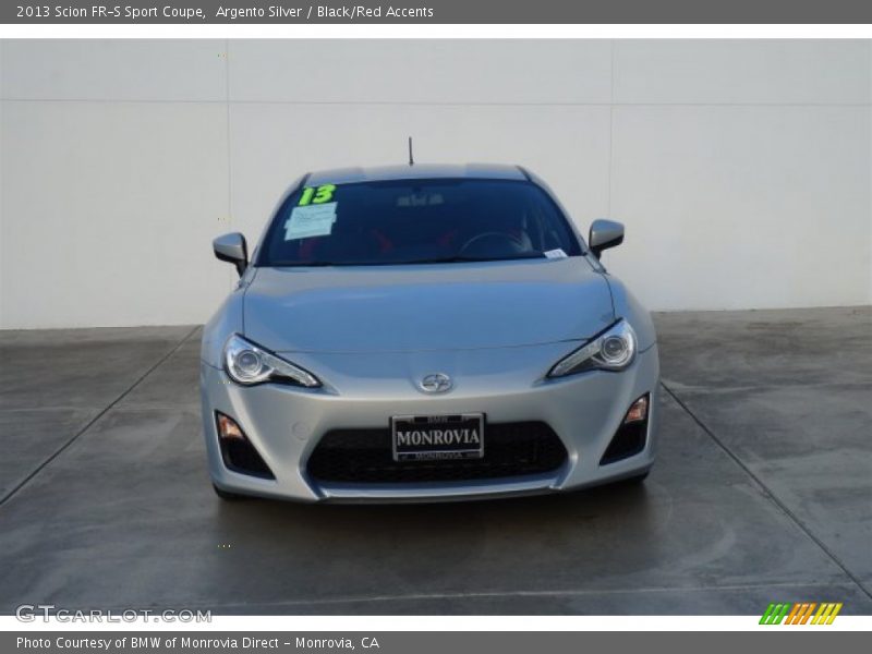 Argento Silver / Black/Red Accents 2013 Scion FR-S Sport Coupe