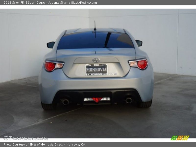 Argento Silver / Black/Red Accents 2013 Scion FR-S Sport Coupe