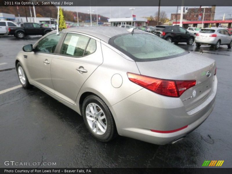 Satin Metal / Beige 2011 Kia Optima LX