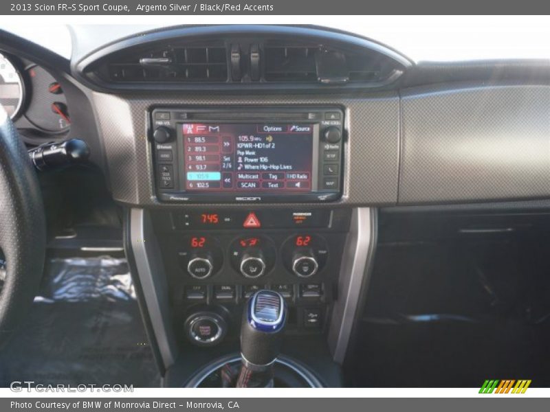 Argento Silver / Black/Red Accents 2013 Scion FR-S Sport Coupe