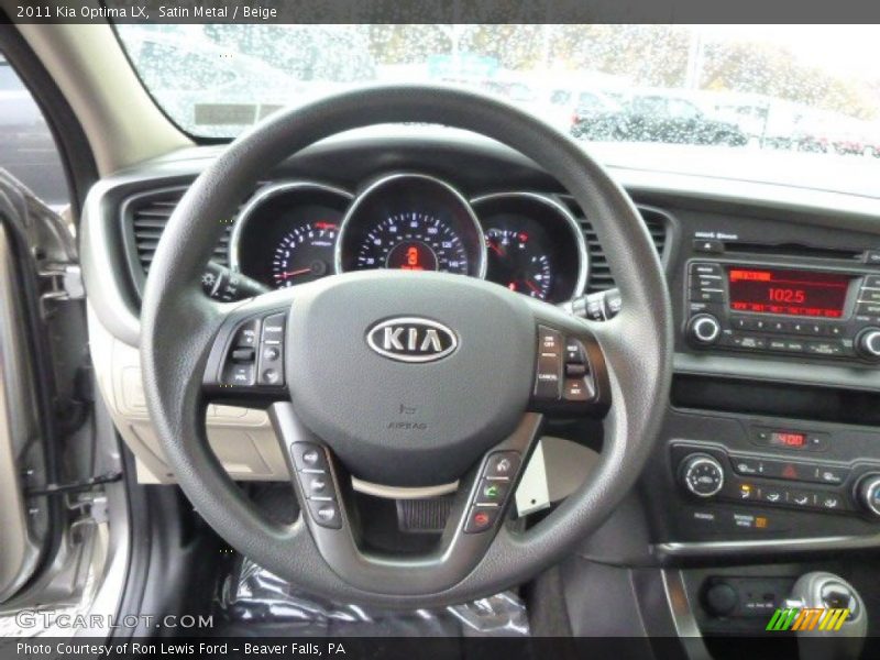 Satin Metal / Beige 2011 Kia Optima LX