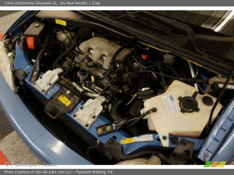Sky Blue Metallic / Gray 2000 Oldsmobile Silhouette GL