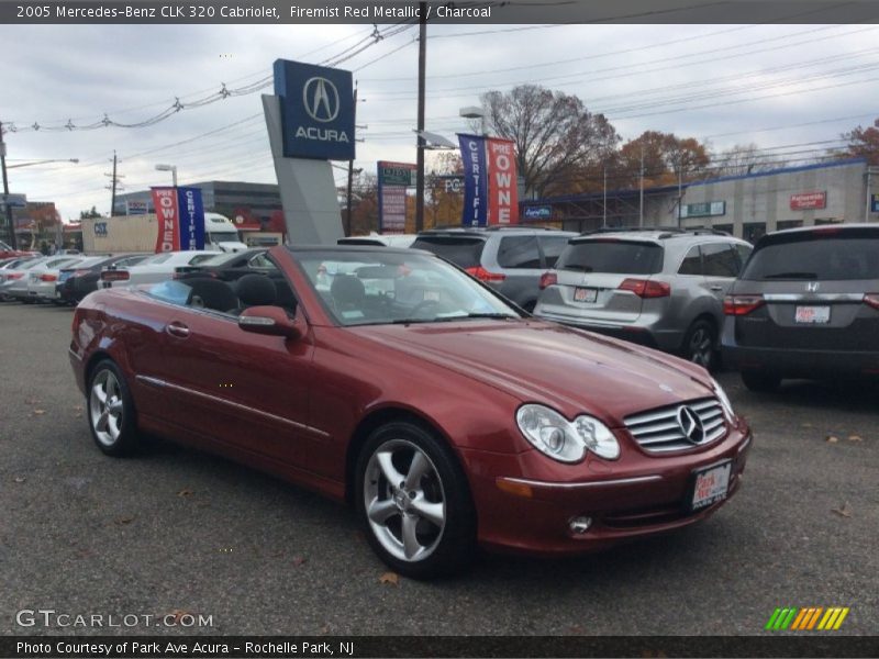 Firemist Red Metallic / Charcoal 2005 Mercedes-Benz CLK 320 Cabriolet