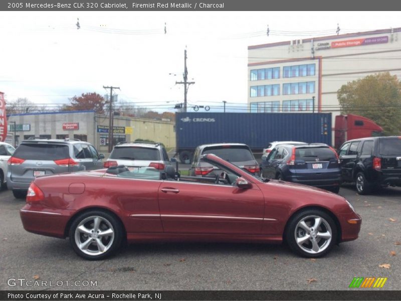 Firemist Red Metallic / Charcoal 2005 Mercedes-Benz CLK 320 Cabriolet