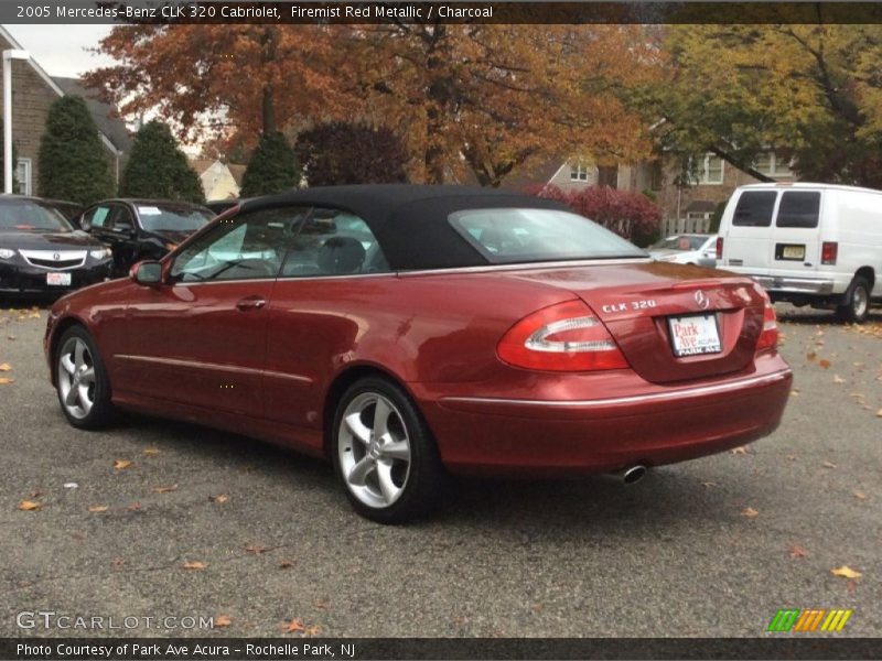 Firemist Red Metallic / Charcoal 2005 Mercedes-Benz CLK 320 Cabriolet