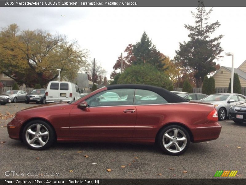 Firemist Red Metallic / Charcoal 2005 Mercedes-Benz CLK 320 Cabriolet