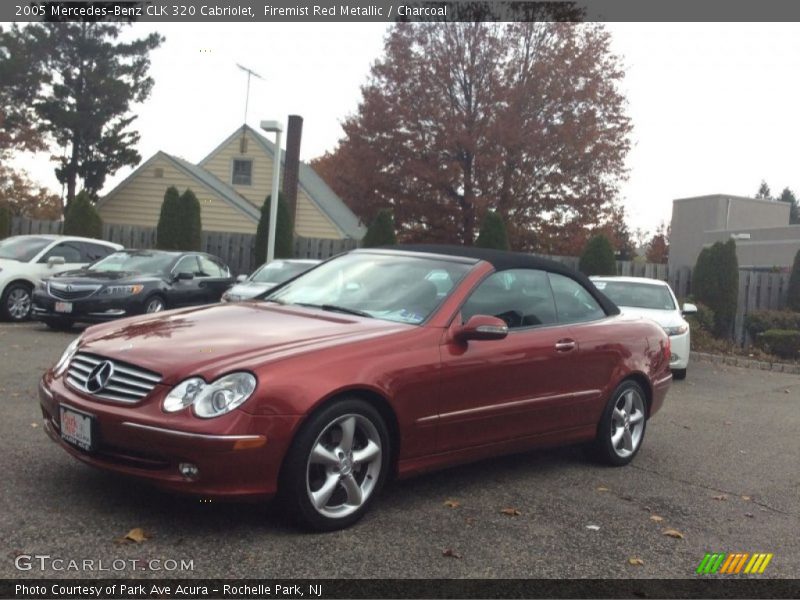 Firemist Red Metallic / Charcoal 2005 Mercedes-Benz CLK 320 Cabriolet