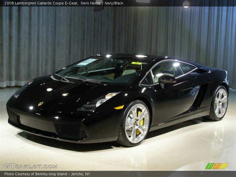 Nero Noctis / Ivory/Black 2008 Lamborghini Gallardo Coupe E-Gear