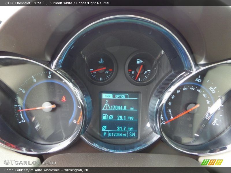 Summit White / Cocoa/Light Neutral 2014 Chevrolet Cruze LT