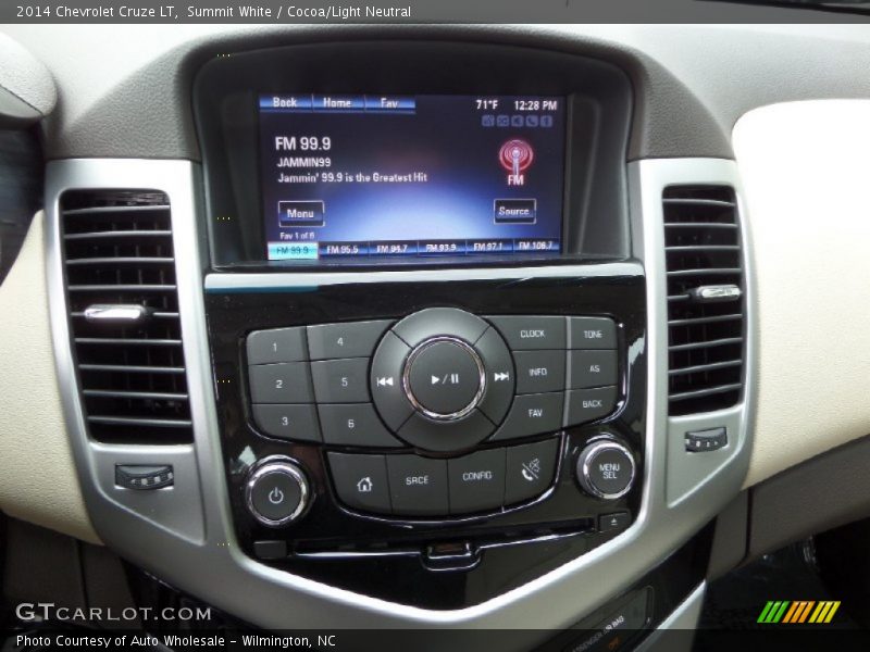Summit White / Cocoa/Light Neutral 2014 Chevrolet Cruze LT