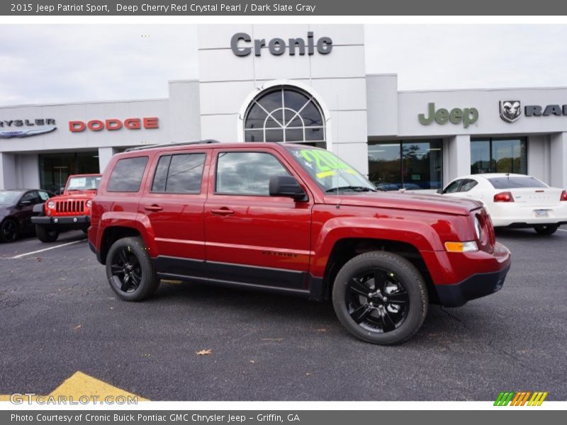 Deep Cherry Red Crystal Pearl / Dark Slate Gray 2015 Jeep Patriot Sport