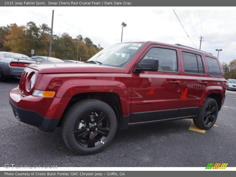 Deep Cherry Red Crystal Pearl / Dark Slate Gray 2015 Jeep Patriot Sport