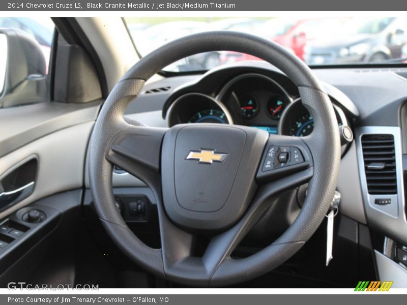 Black Granite Metallic / Jet Black/Medium Titanium 2014 Chevrolet Cruze LS