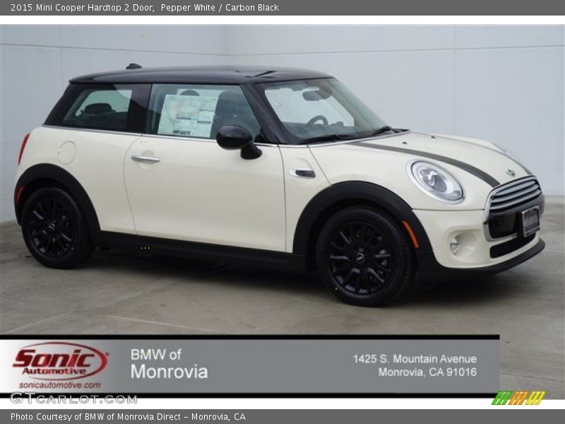 Pepper White / Carbon Black 2015 Mini Cooper Hardtop 2 Door