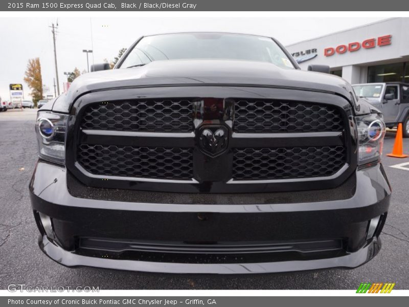 Black / Black/Diesel Gray 2015 Ram 1500 Express Quad Cab