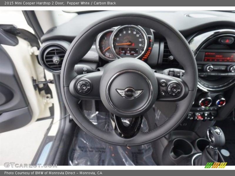 Pepper White / Carbon Black 2015 Mini Cooper Hardtop 2 Door