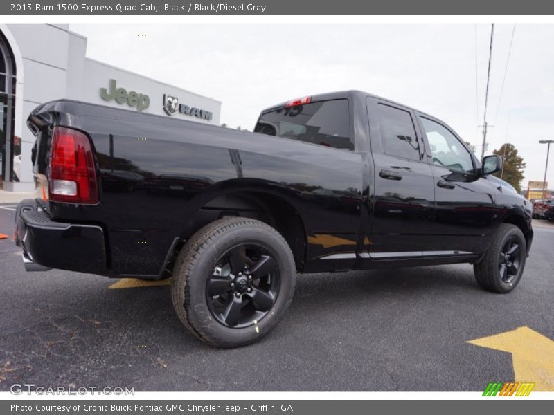 Black / Black/Diesel Gray 2015 Ram 1500 Express Quad Cab