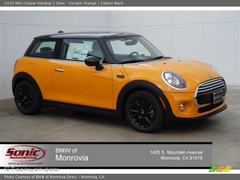 Volcanic Orange / Carbon Black 2015 Mini Cooper Hardtop 2 Door