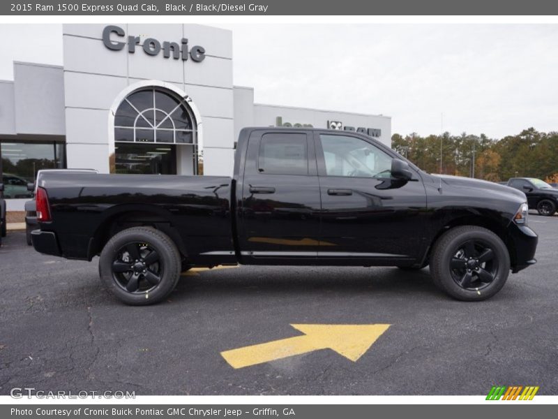 Black / Black/Diesel Gray 2015 Ram 1500 Express Quad Cab