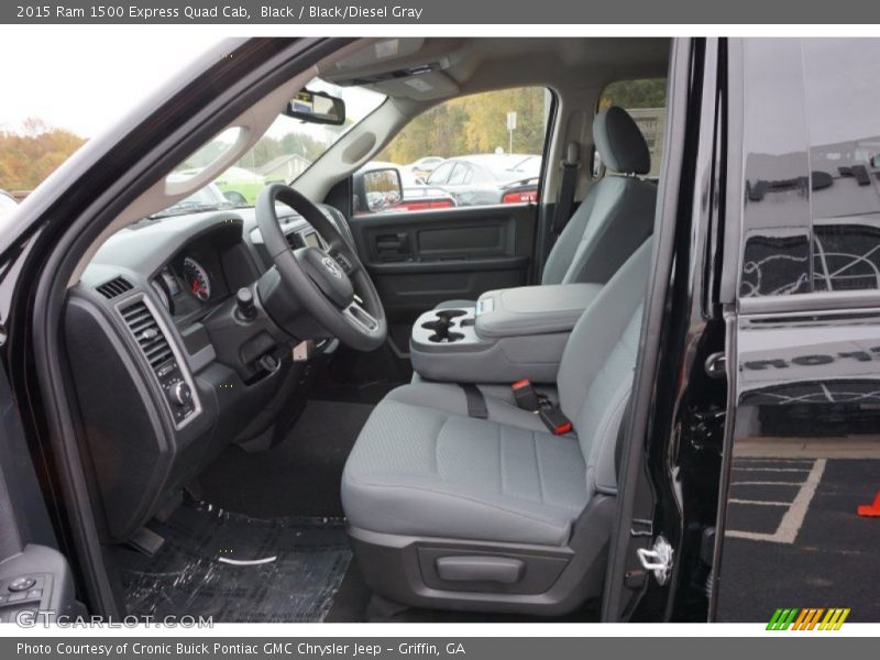 Black / Black/Diesel Gray 2015 Ram 1500 Express Quad Cab