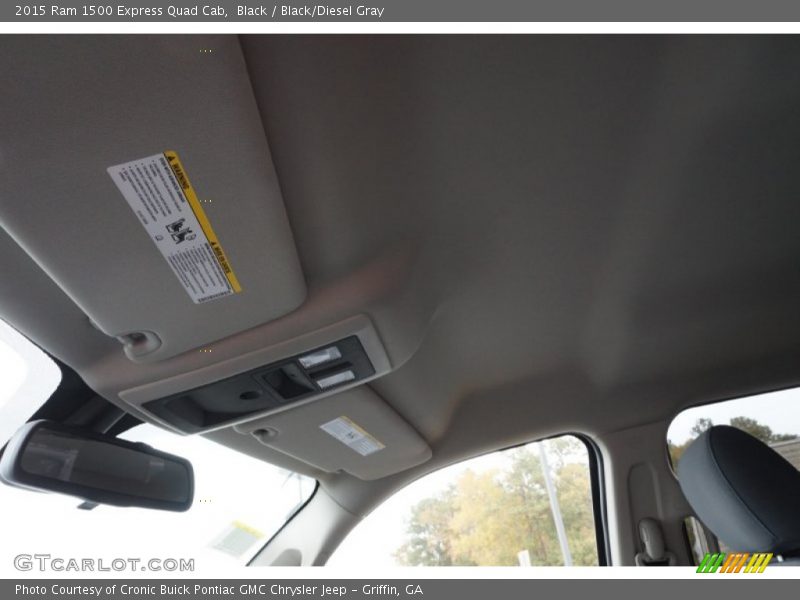 Black / Black/Diesel Gray 2015 Ram 1500 Express Quad Cab