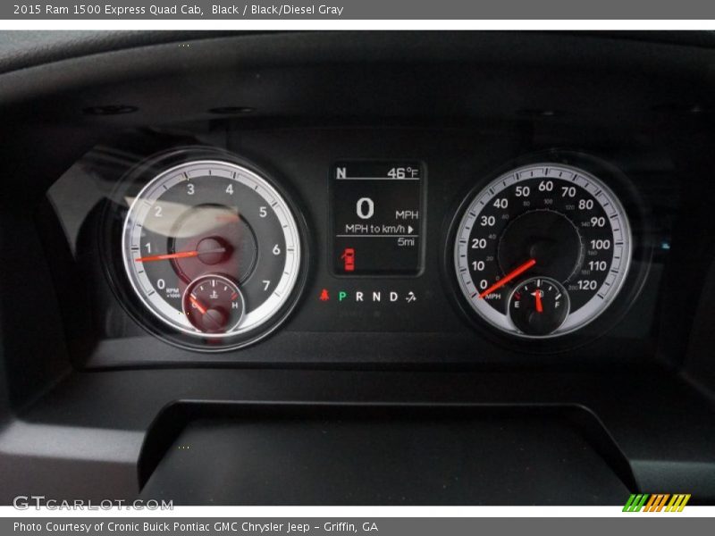 Black / Black/Diesel Gray 2015 Ram 1500 Express Quad Cab