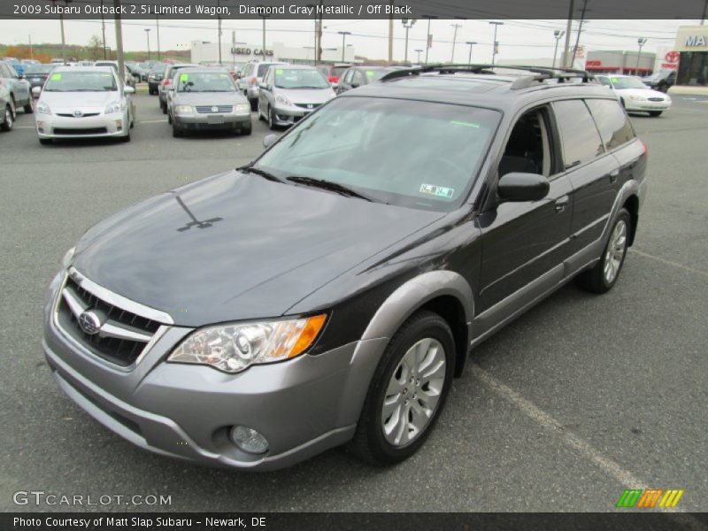 Diamond Gray Metallic / Off Black 2009 Subaru Outback 2.5i Limited Wagon
