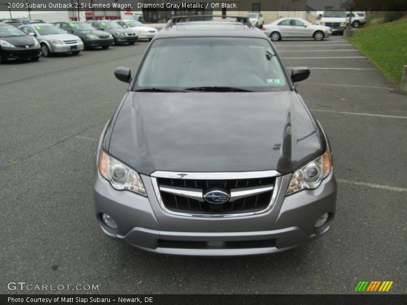 Diamond Gray Metallic / Off Black 2009 Subaru Outback 2.5i Limited Wagon