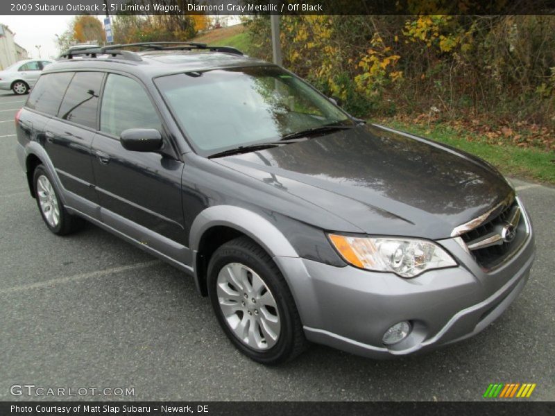 Diamond Gray Metallic / Off Black 2009 Subaru Outback 2.5i Limited Wagon