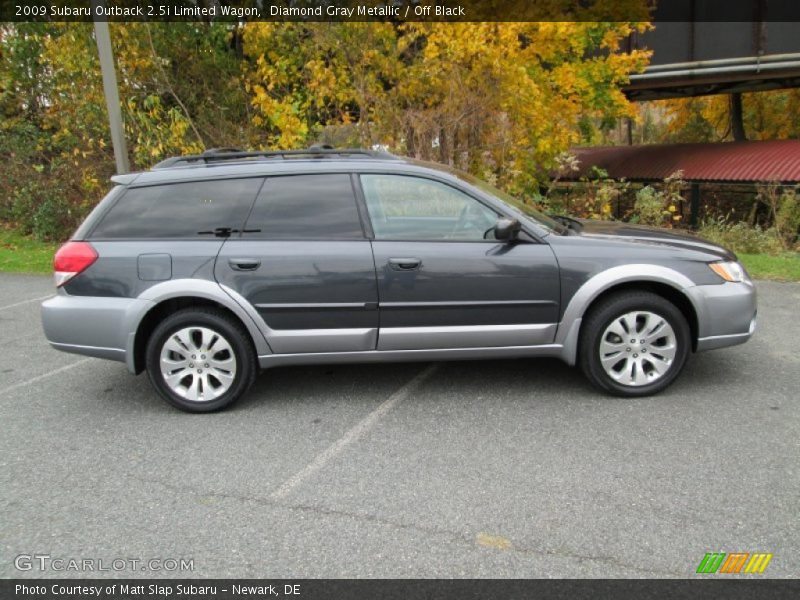 Diamond Gray Metallic / Off Black 2009 Subaru Outback 2.5i Limited Wagon