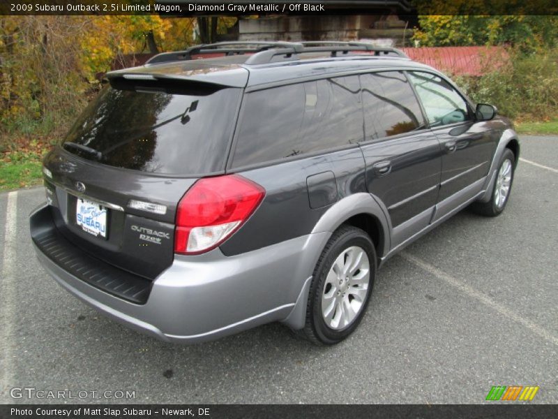 Diamond Gray Metallic / Off Black 2009 Subaru Outback 2.5i Limited Wagon